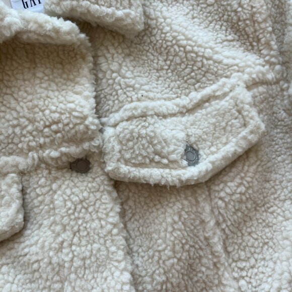 GAP Cream Sherpa Jacket - Picture 3 of 4